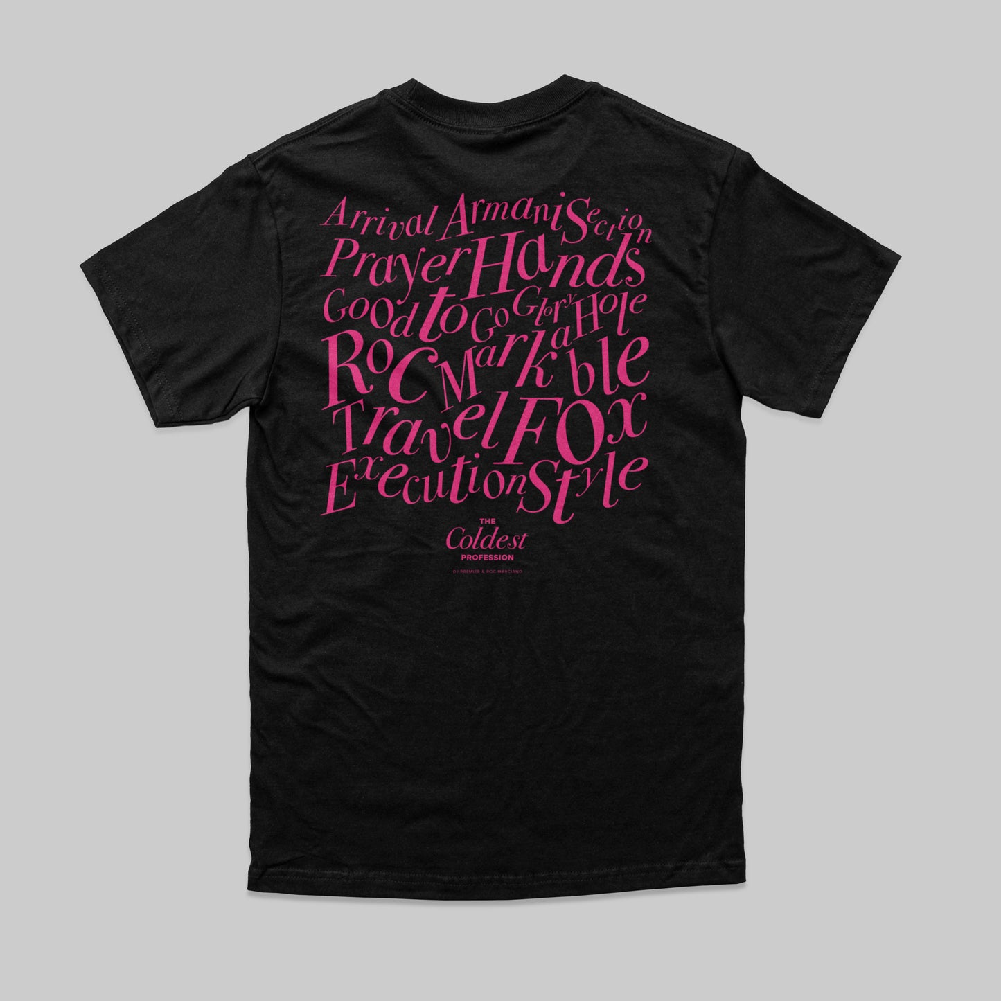 THE COLDEST COLLAGE WORK T-SHIRT