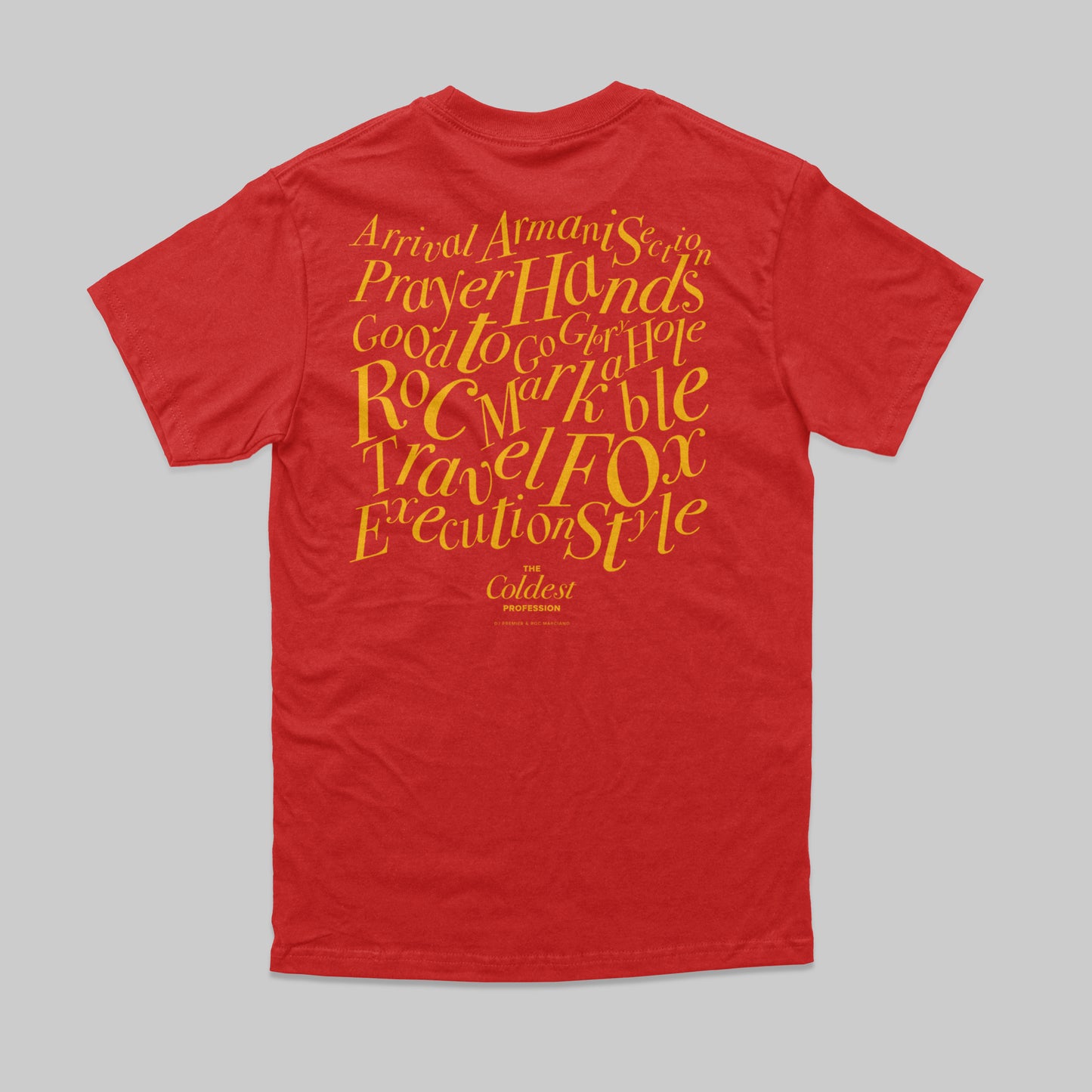 THE COLDEST COLLAGE WORK T-SHIRT