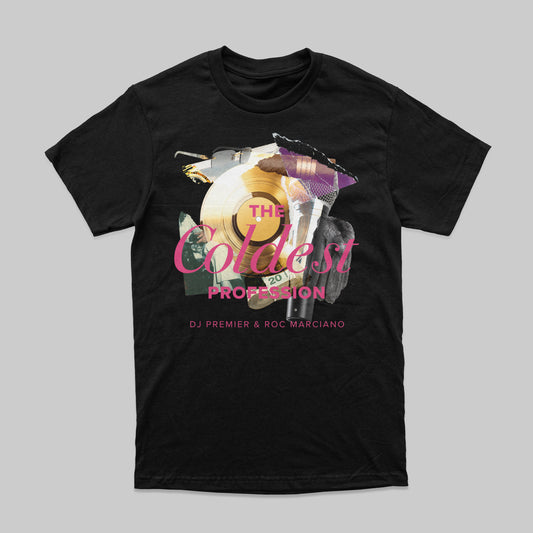 THE COLDEST COLLAGE WORK T-SHIRT