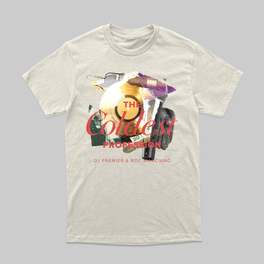 THE COLDEST COLLAGE WORK T-SHIRT