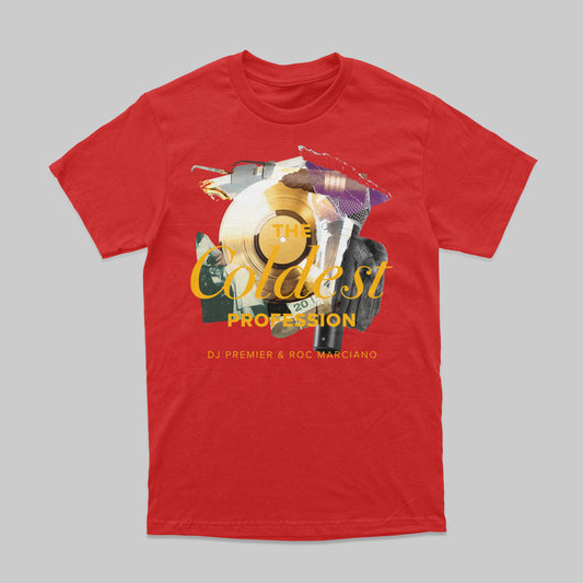 THE COLDEST COLLAGE WORK T-SHIRT