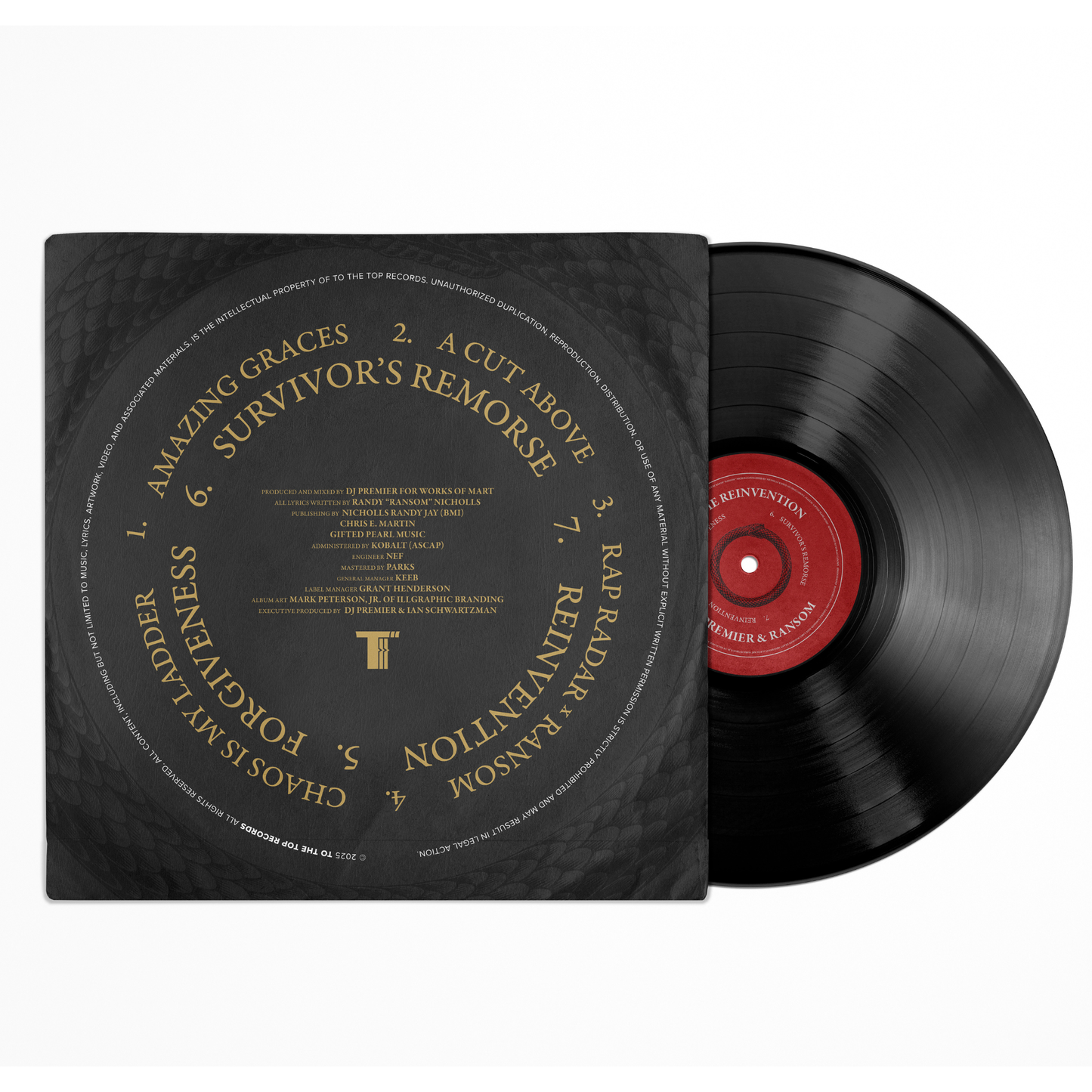 DJ PREMIER x RANSOM "The Reinvention" - Black Vinyl