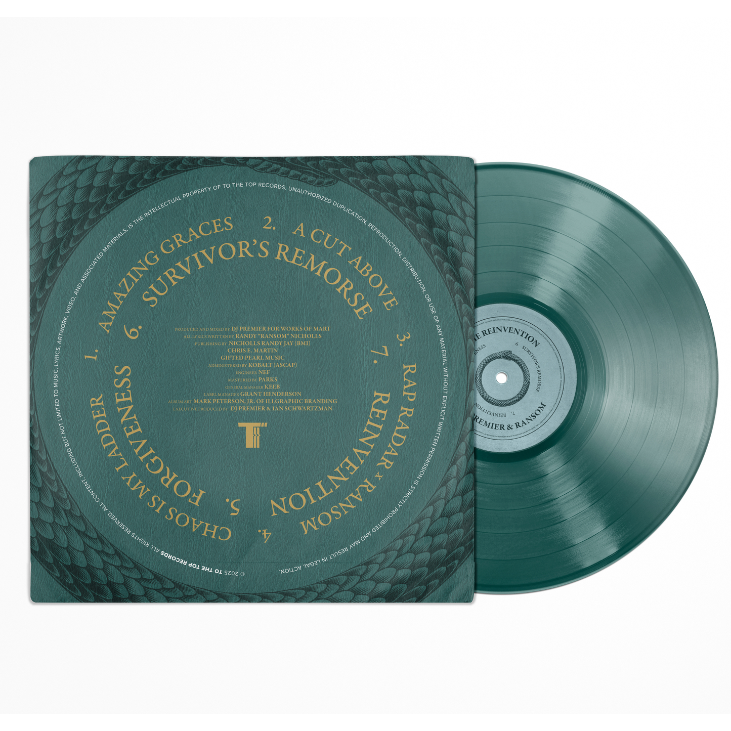 DJ PREMIER x RANSOM "The Reinvention" - Jade Vinyl - (Limited Qty. 300)